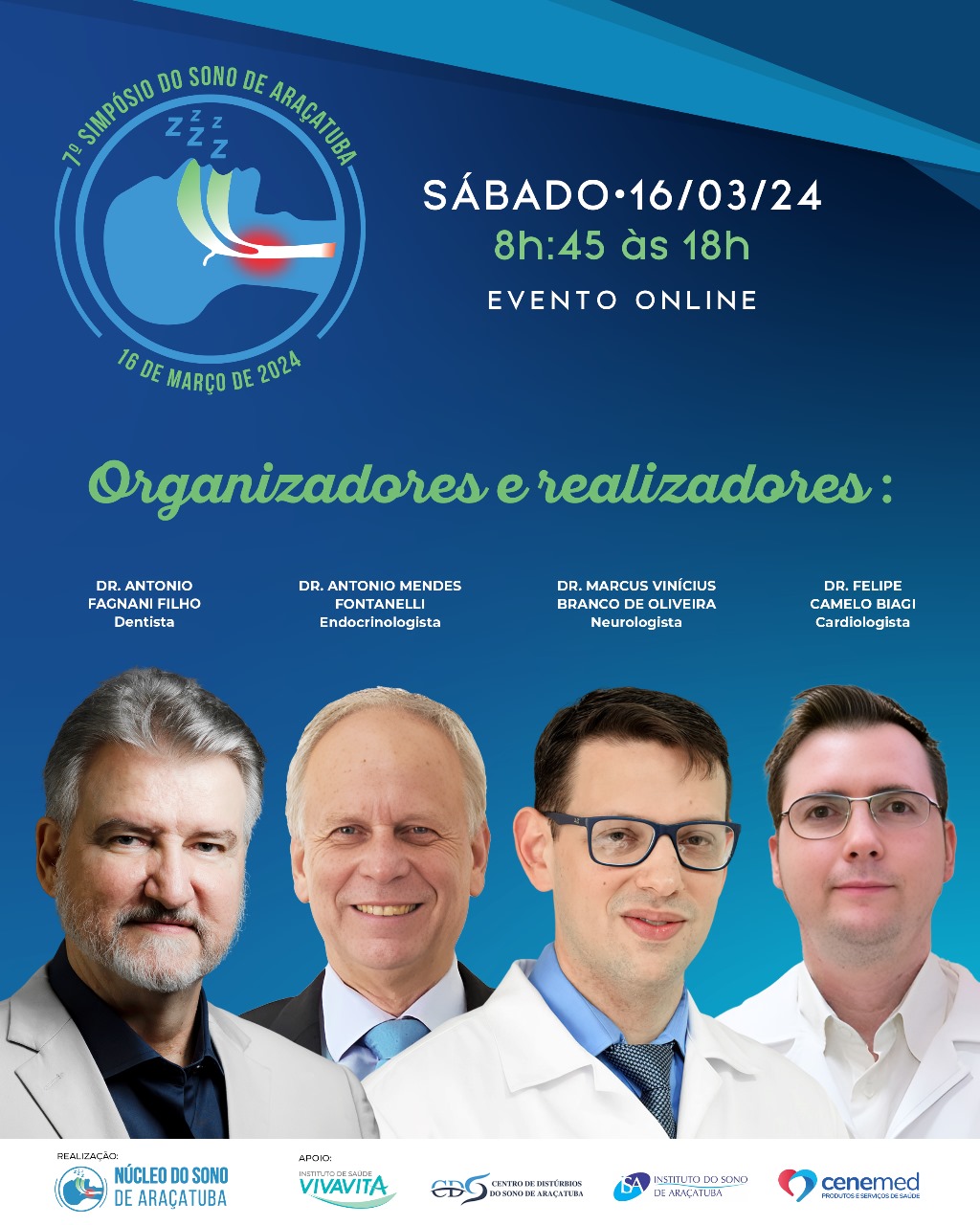 Organizadores 7º Simpósio do Sono de Araçatuba