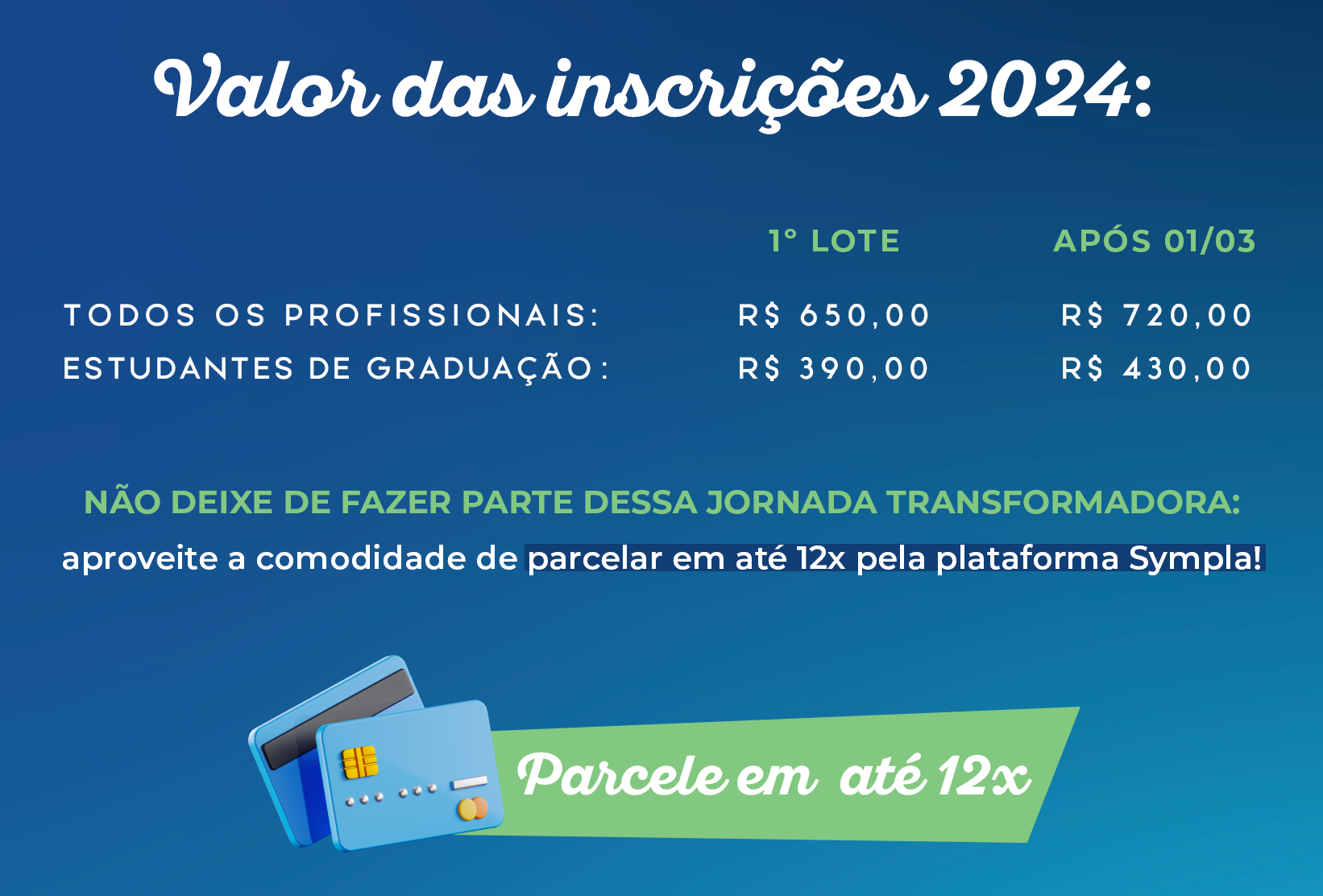 Valor das Inscrições do 7º Simpósio do Sono de Araçatuba